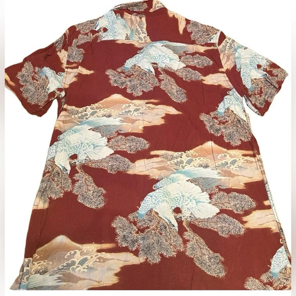 Pacsun men’s short sleeve button up shirt, size Medium - Picture 2 of 6